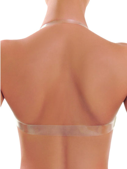 SIéLEI of Italy delivers a comfortable strapless bra crafted from lightweight microfiber fabric for versatile wear. The addition of the clear-back strap allows it to fit under any low back top or dress.