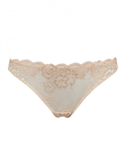 These SIéLEI All Lace Brazilian Panties from Italy feature a lightweight, stretchy floral patterned lace for a comfortable fit.