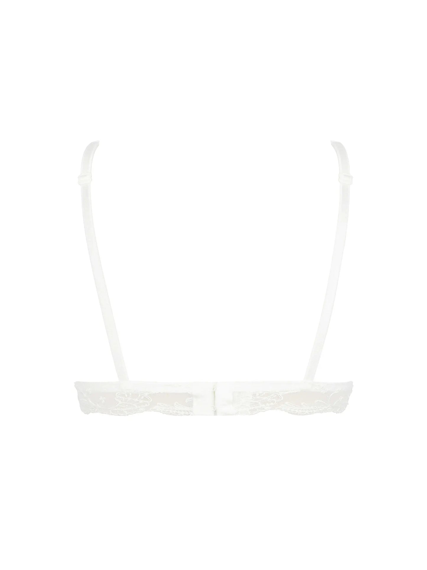 White bralette on a white background
