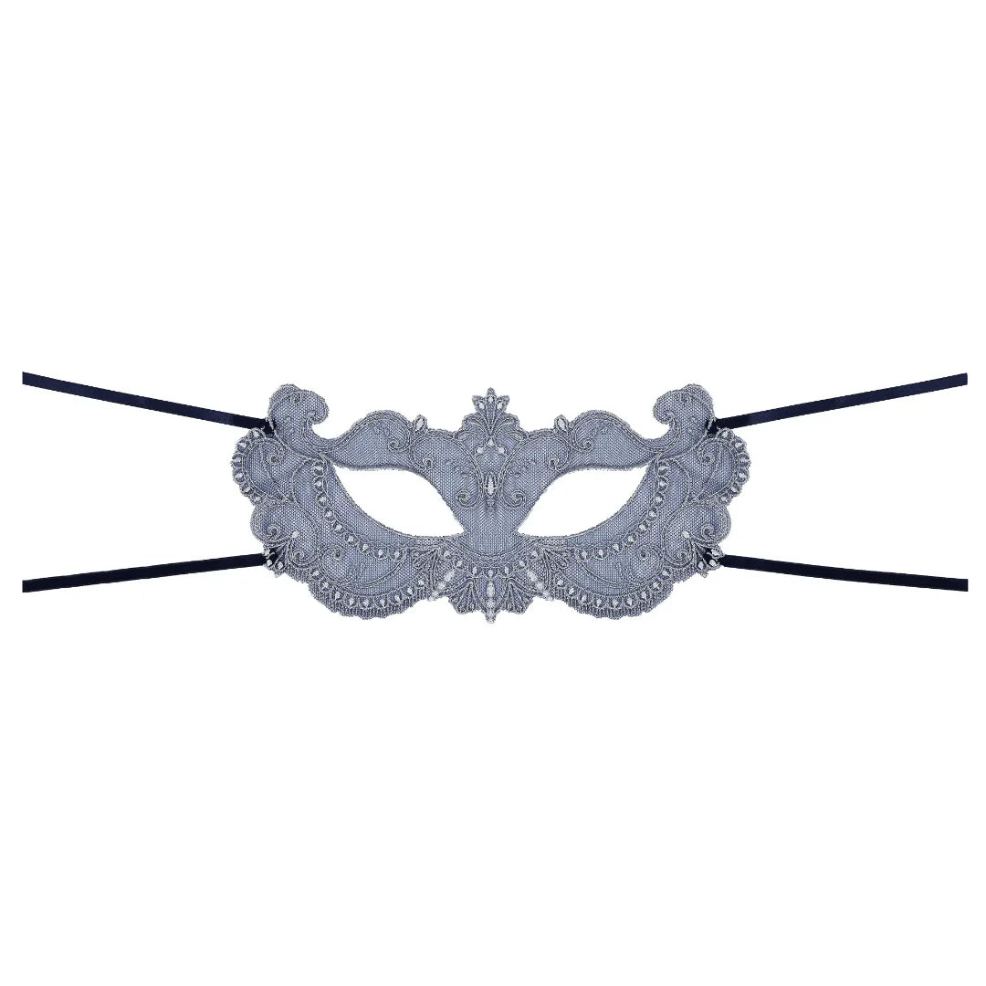 Luxury Deesse En Glam Eye Mask by Lise Charmel, front picture showing the fastening strings