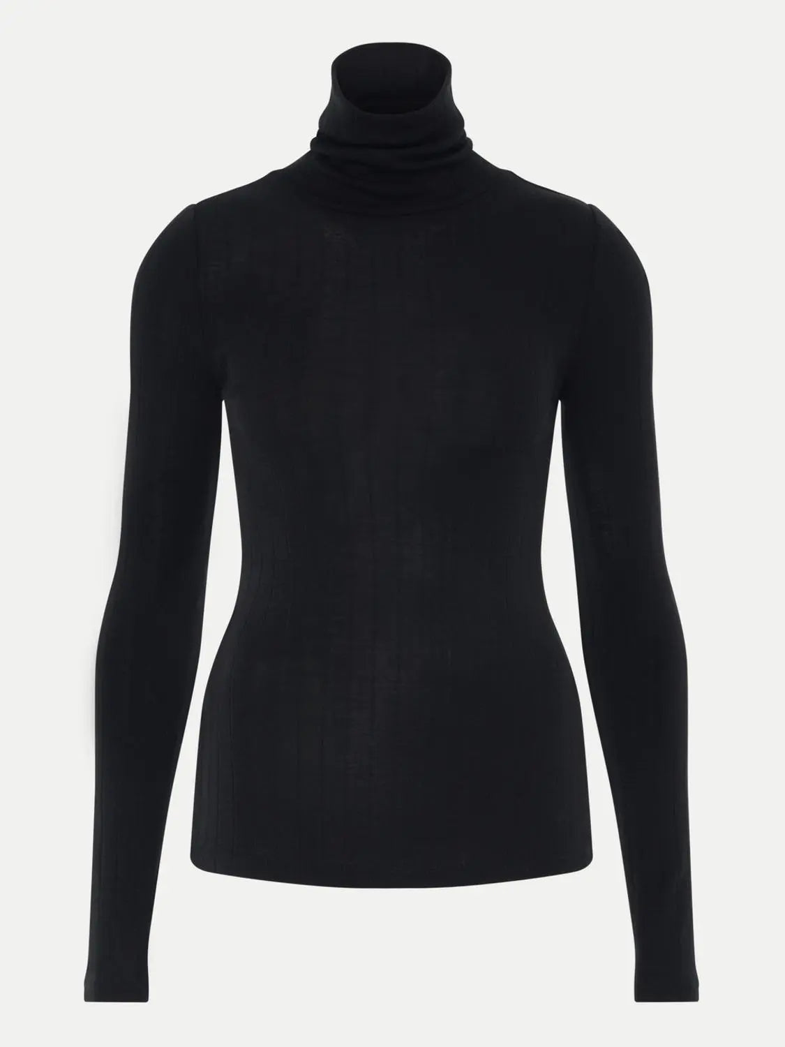 THERMO COMFORT Wool‑Silk Turtleneck Top