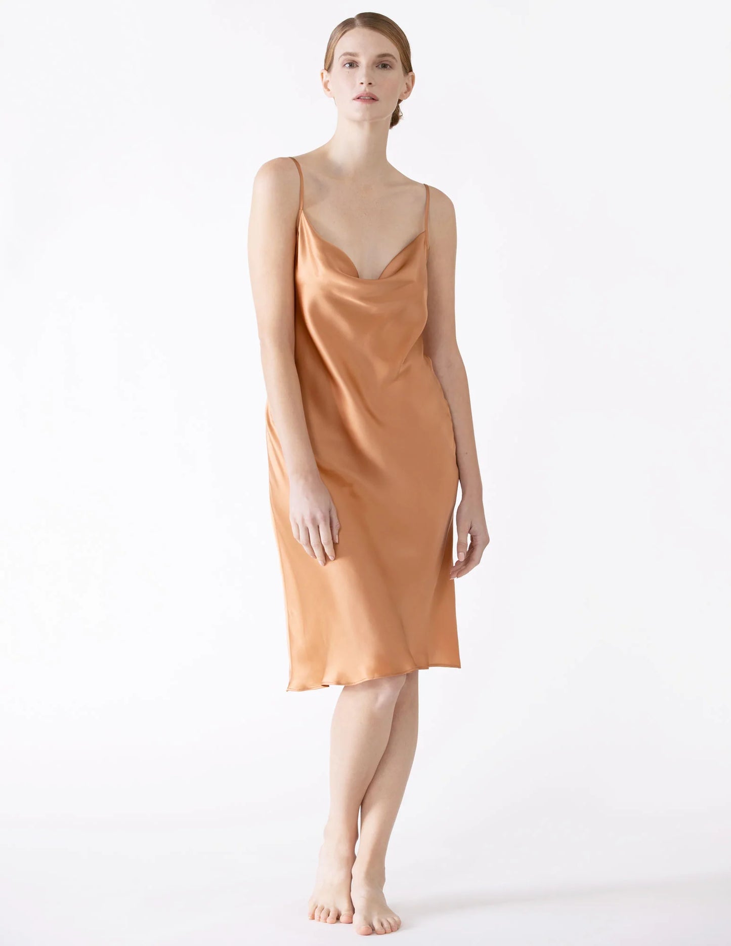 NK IMODE Sierra Cowl-Neck Silk Slip