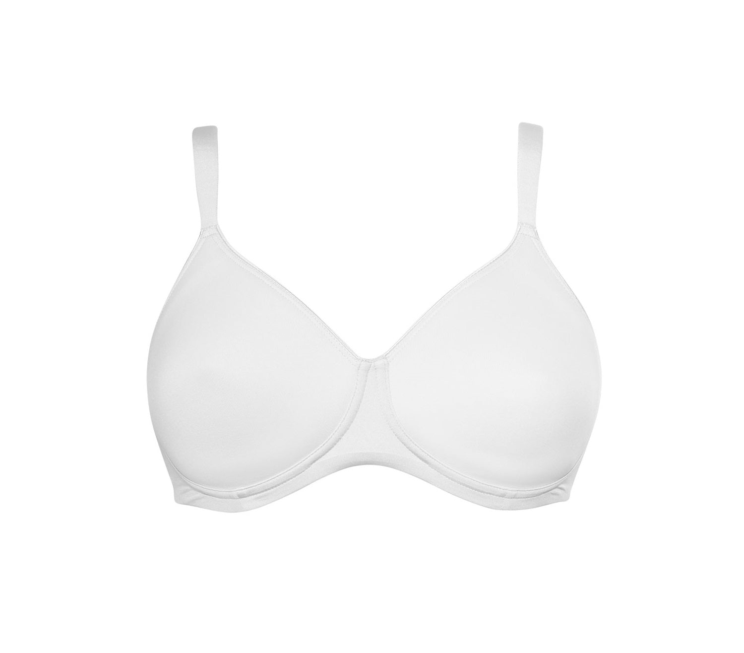 White beige wireless spacer cup bra from the Plus line by SIéLEI from Italy.