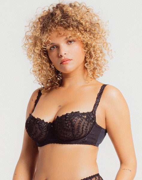 Balconette Bra in Lys with embroidered tulle