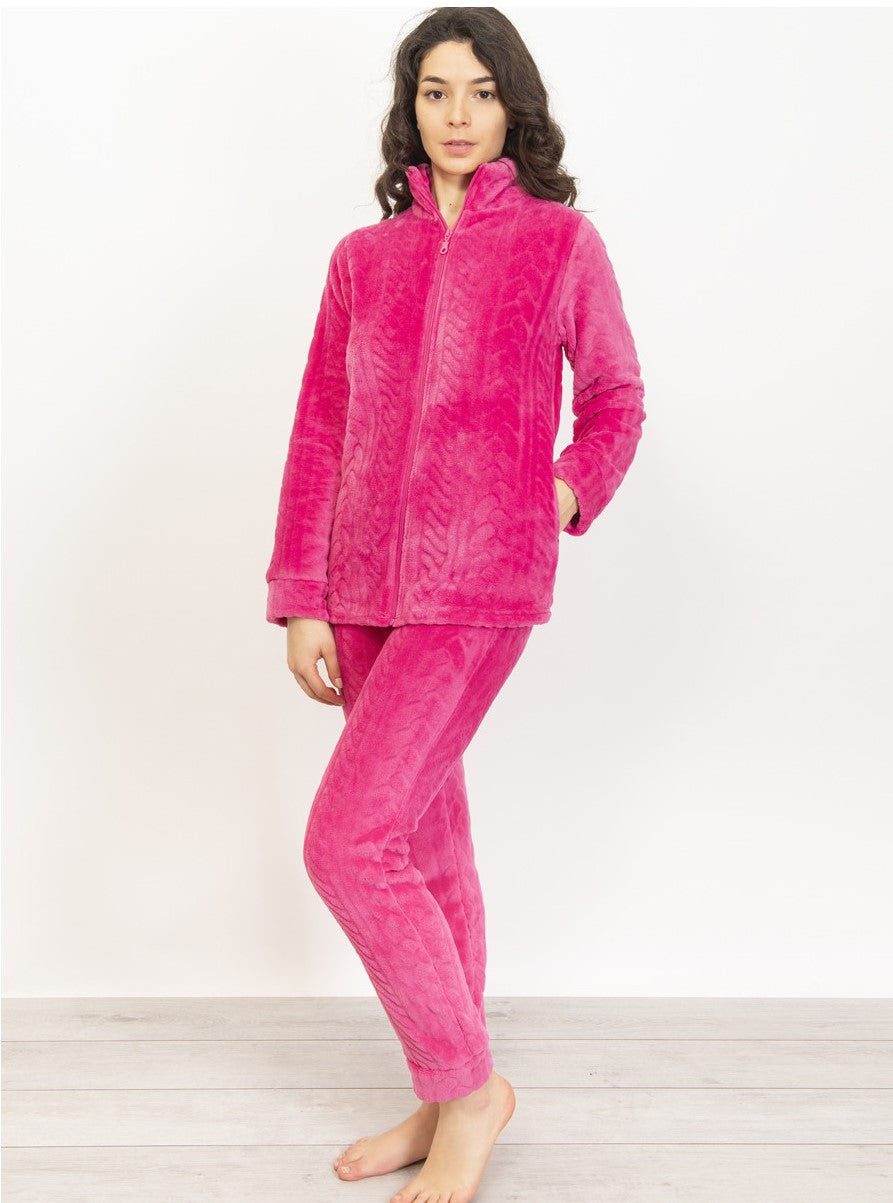 Buy Women'secret Natural Long Faux Shearling Fleece Tasselled Pyjama Set  from Next Ireland