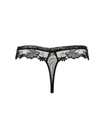 Lise Charmel Dressing Floral Embroidered Tulle Thong