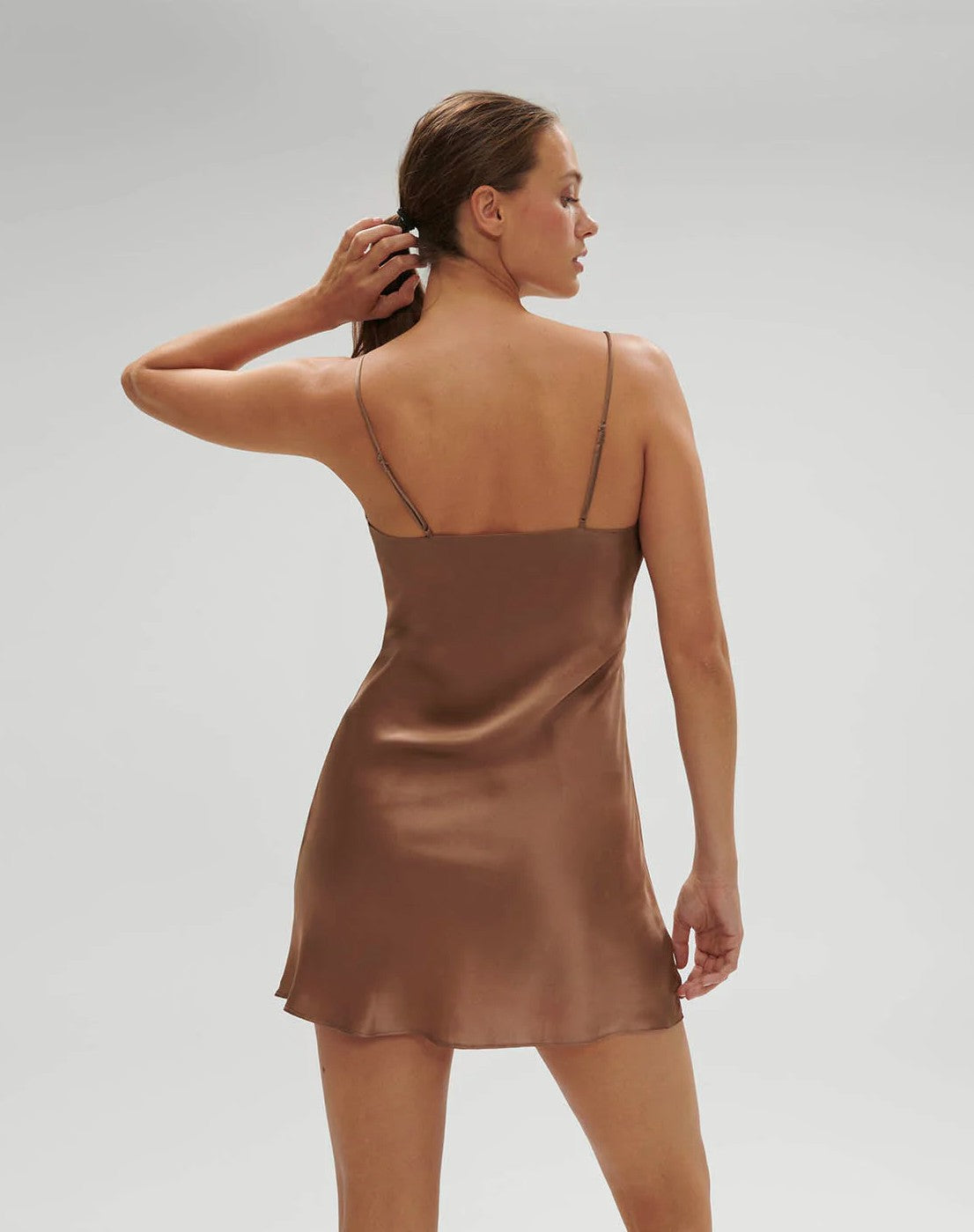 Dream Silk Slip Dress back picture