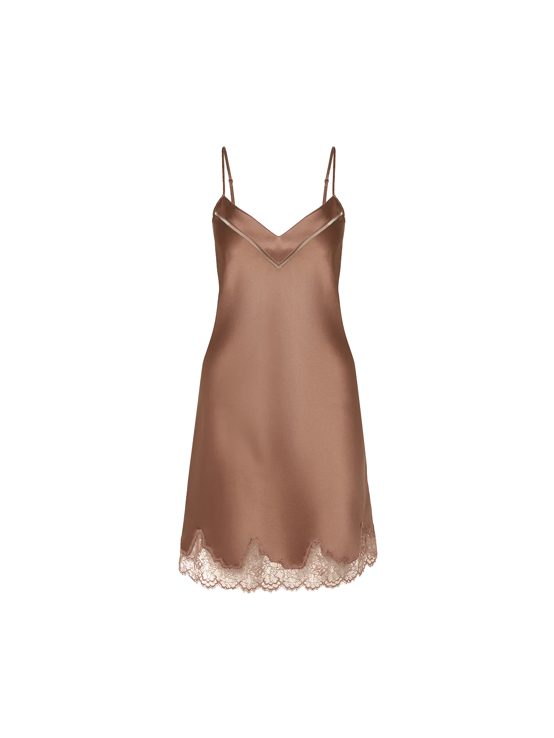 Front of Nightdress Silk Nocturne Line by Simone Perele at Di Moda Lingerie