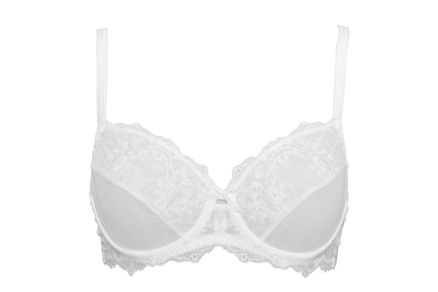 Gentle Embroidery Tulle Bra