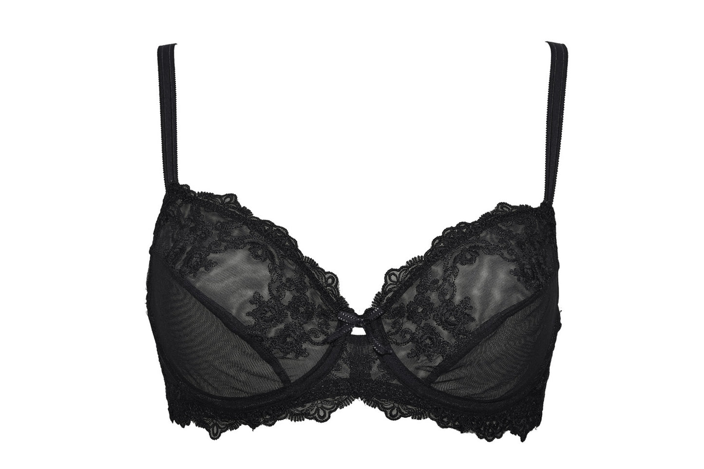 This Glam line embroidery unpadded bra from SIeLEI Italy is a supportive, lightweight and comfortable everyday wear. 