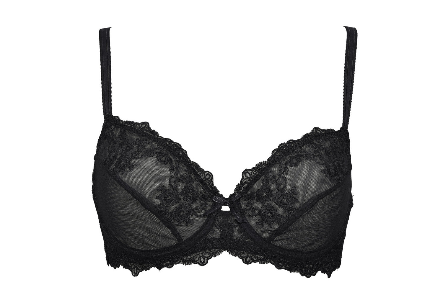 Gentle Embroidery Tulle Bra