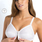From SIéLEI, this wire-free and unpadded Cotton Front Closure Bra provides comfortable all-day wear. 
