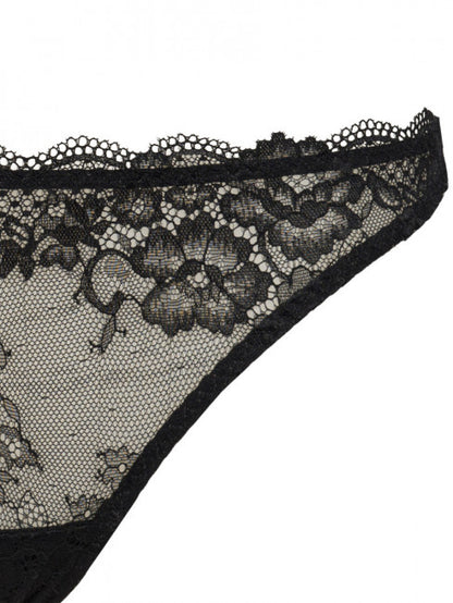 These SIéLEI All Lace Brazilian Panties from Italy feature a lightweight, stretchy floral patterned lace for a comfortable fit.