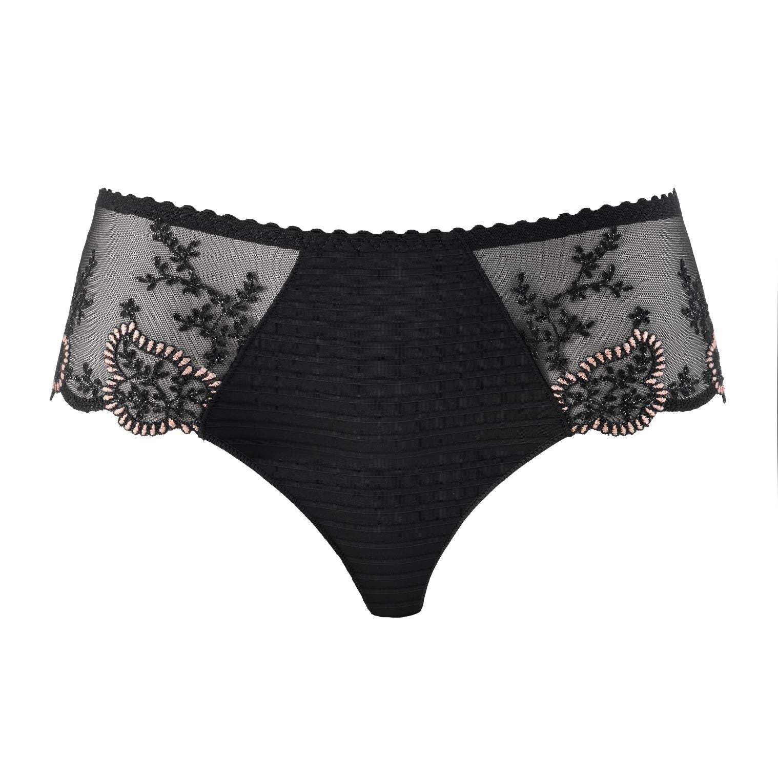 Louisa Bracq Elise Pearlescent Embroidered Leaves Shorty | Di Moda Lingerie
