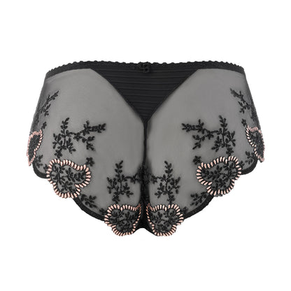 Louisa Bracq Elise Pearlescent Embroidered Leaves Shorty | Di Moda Lingerie