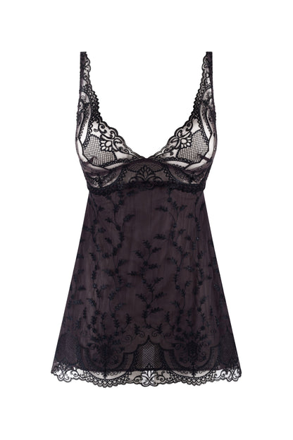 Louisa Bracq Luxuriously Embroidered Negligee