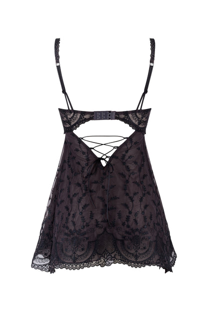 Louisa Bracq Luxuriously Embroidered Negligee