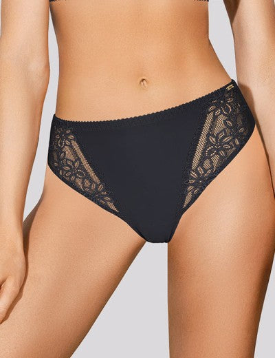 The Liberty line by Leilieve offers optimal fit and comfort in its Floral Italian Flat Lace Brief.