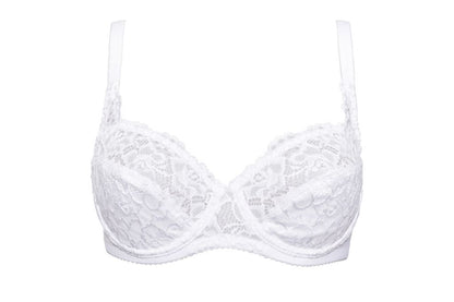 The Donna line of SIéLEI from Italy offers comfortable lingerie with a lace Cup Unpadded Bra. 