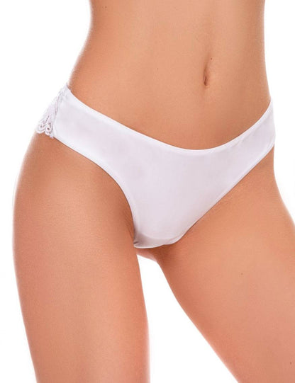 The Savoir Faire line from Leilieve offers this Brazilian brief, designed with an optimal fit and feel. The combination of Italian flat lace, which limits transparency, and super soft microfiber fabric creates a luxurious look and feel.