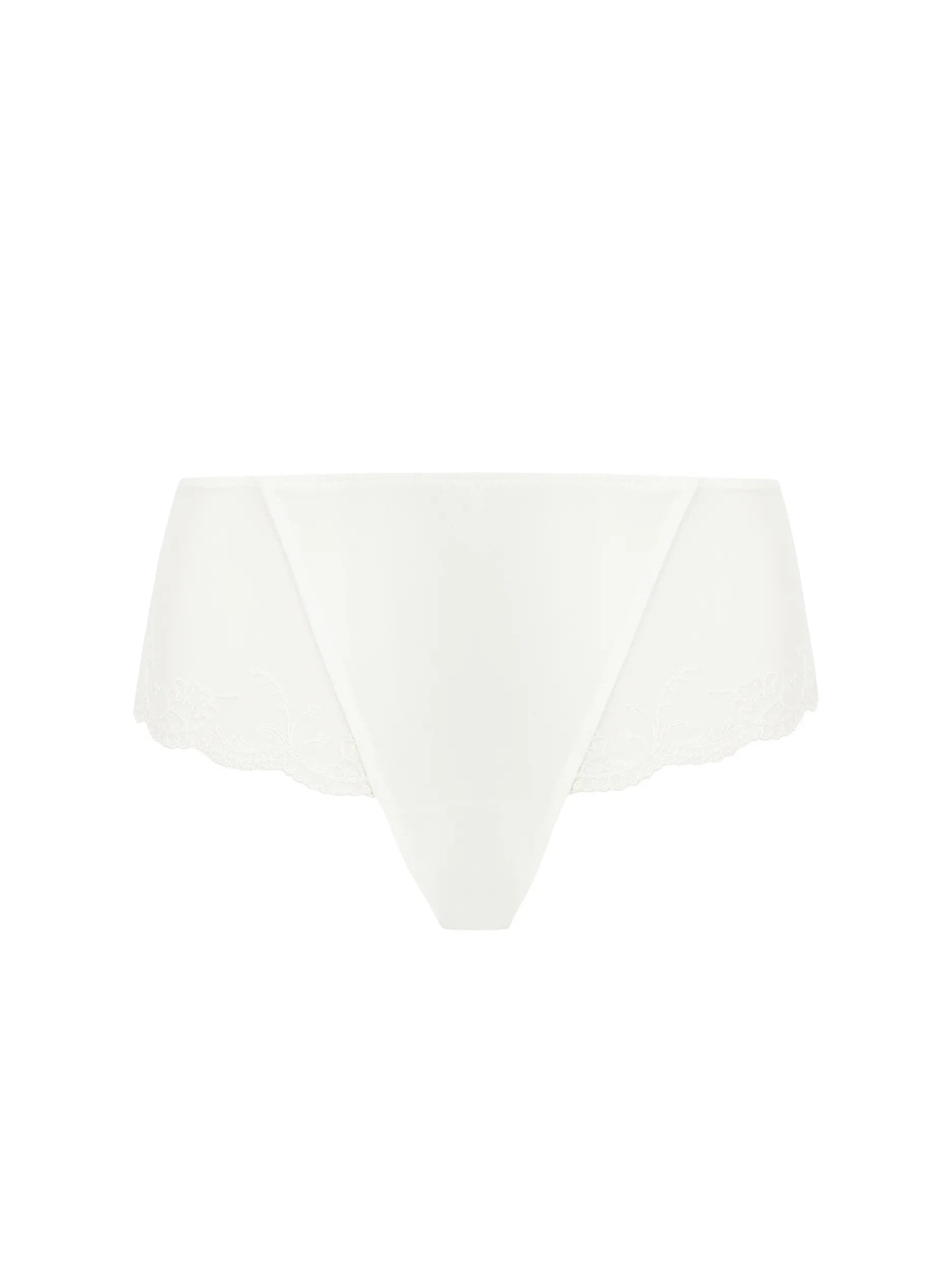 White boxer briefs on a white background
