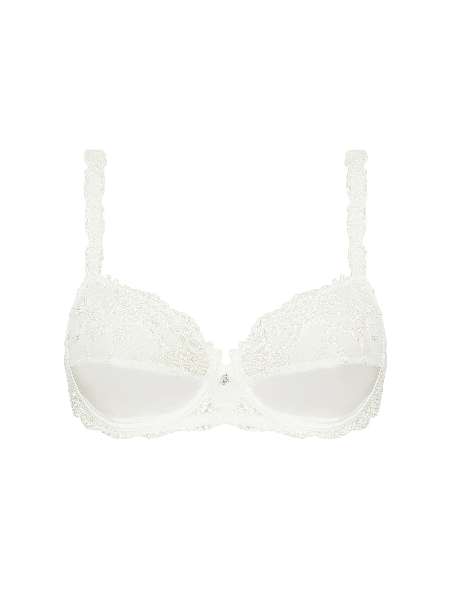 White bikini top on a white background