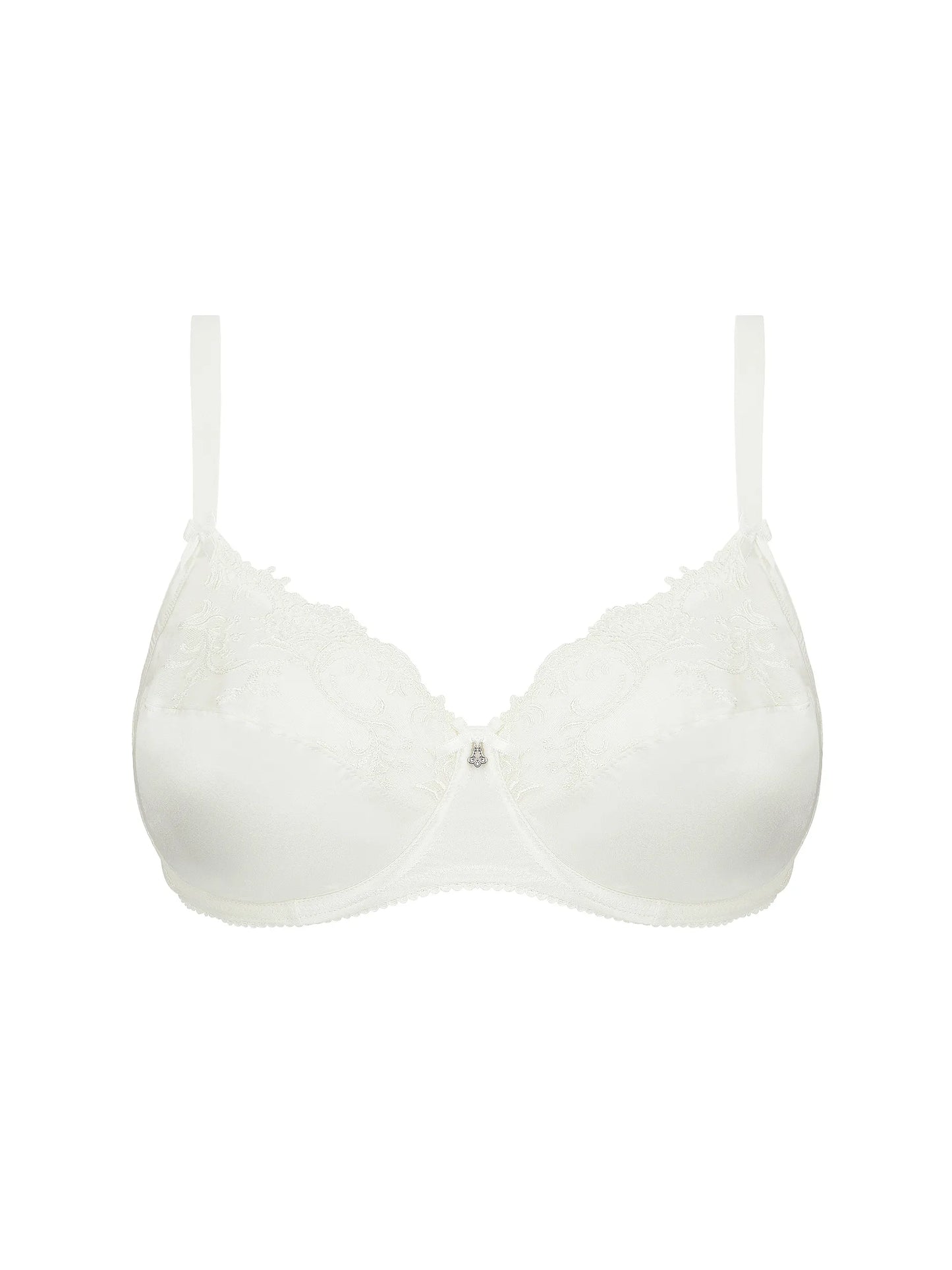 White bra on a white background