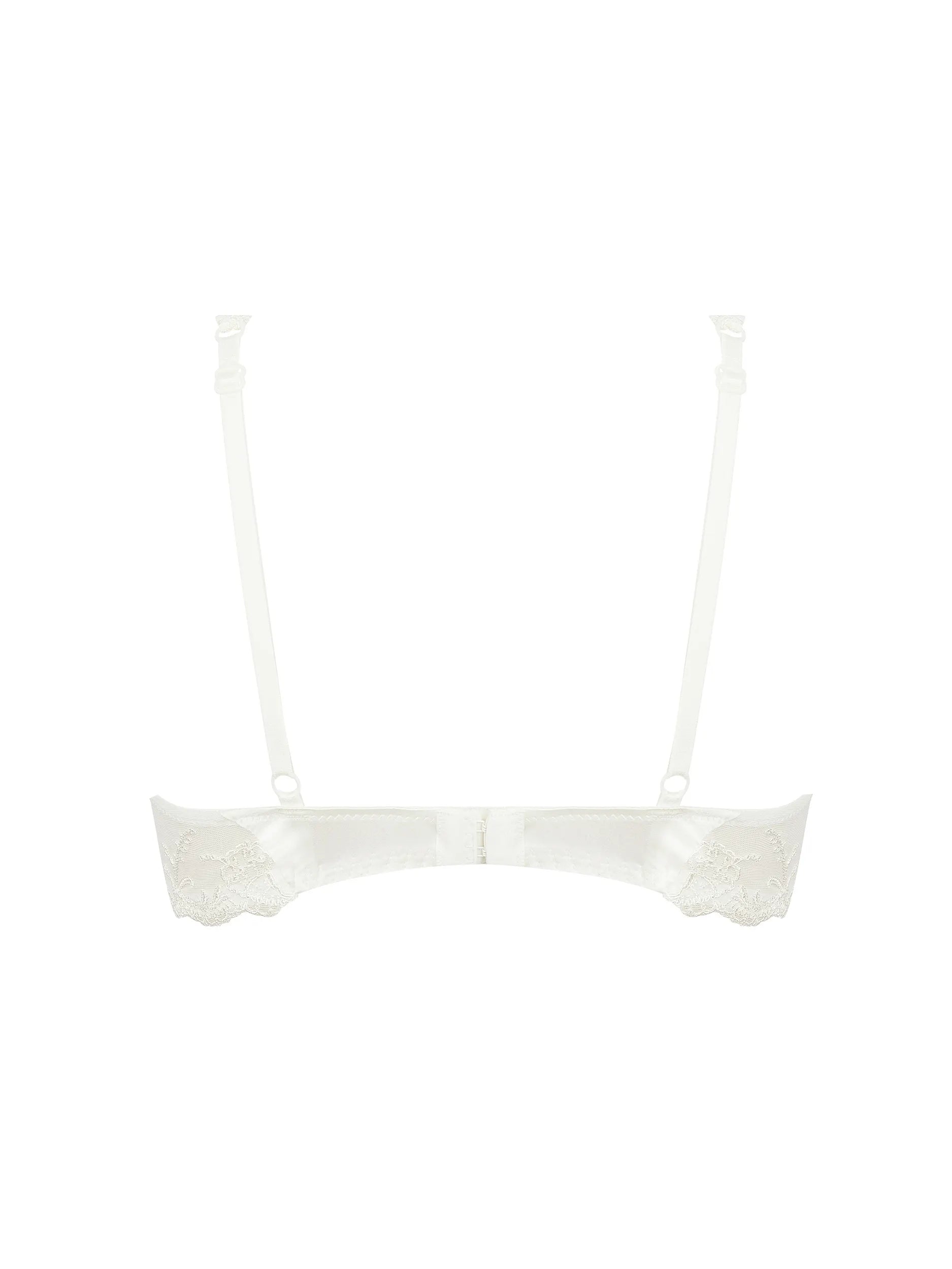 White bra on a white background