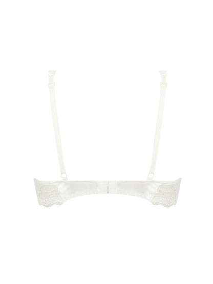 White bra on a white background