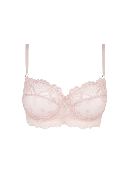 Picture with clear background of a Sublime En Dentelle Demi Cup Bra in rose colour.