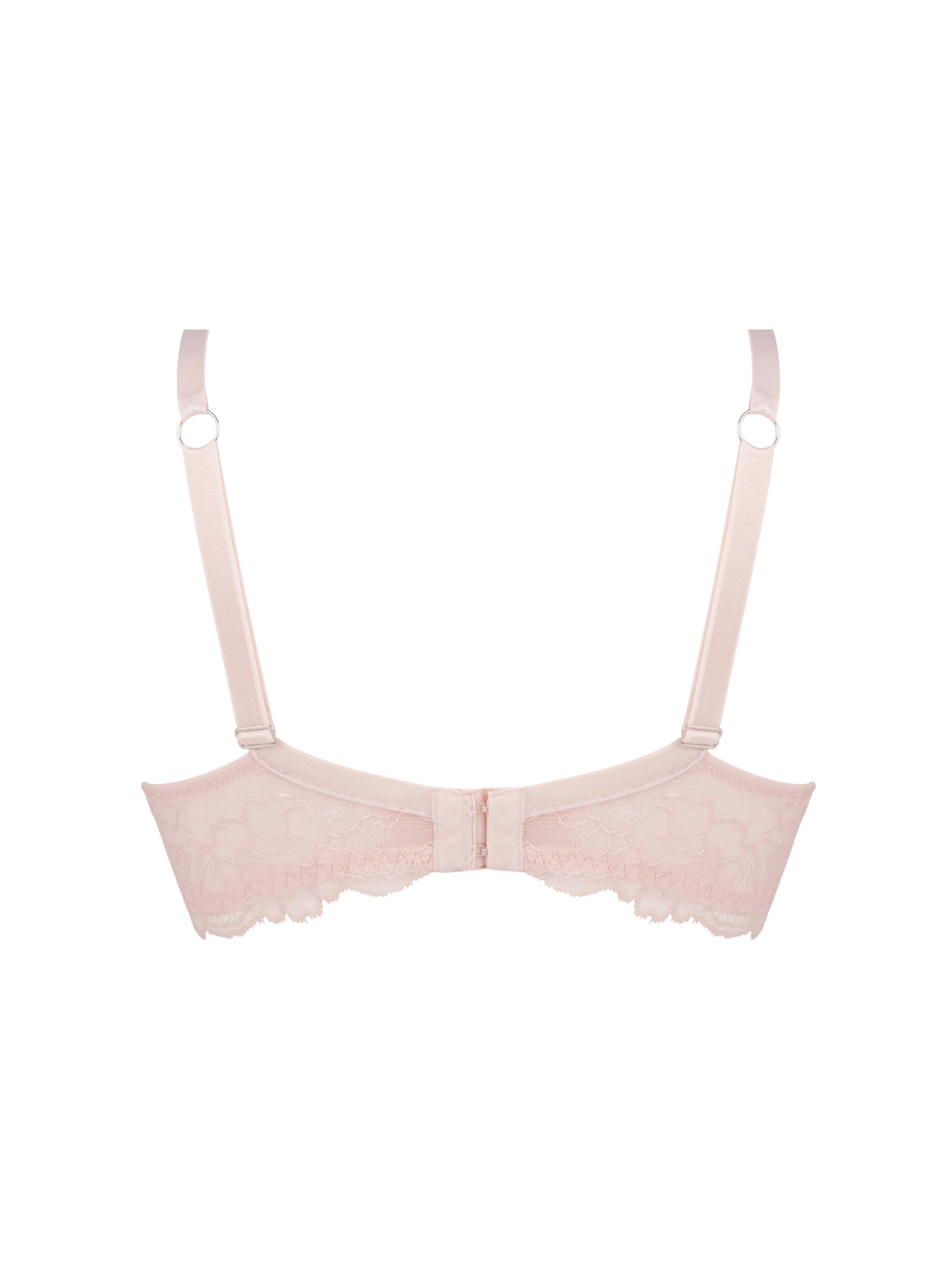 Picture of a Sublime En Dentelle Full Cup Bra in rose colour, showing the front of the bra.