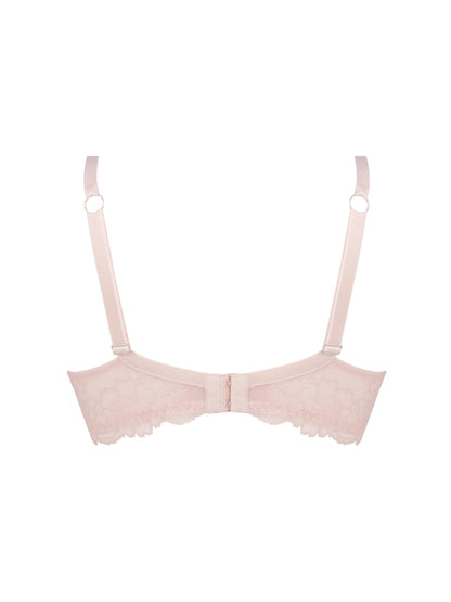 Picture of a Sublime En Dentelle Full Cup Bra in rose colour, showing the front of the bra.