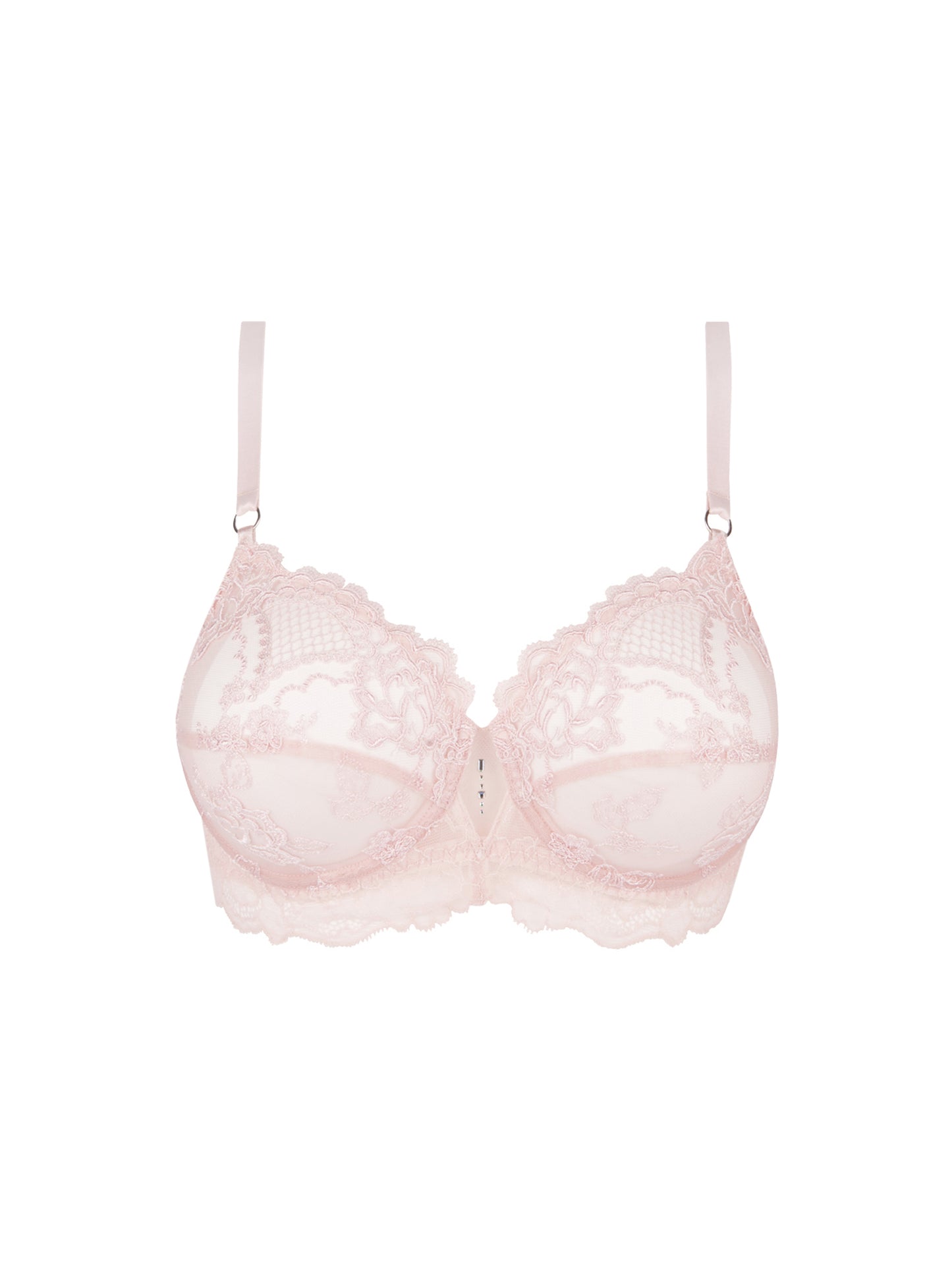 Picture of a Sublime En Dentelle Full Cup Bra in rose colour, showing the front of the bra.