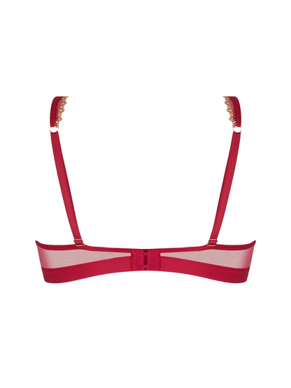 Eblouissante Icone Glam Triangle silk bra by Lise Chrmel.