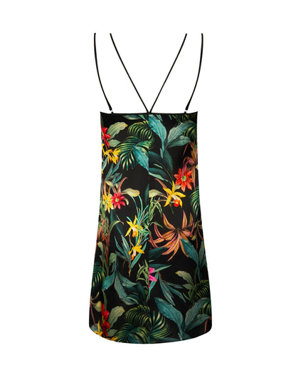 Fleurs Etoiles Silk Chemise by Lise Charmel