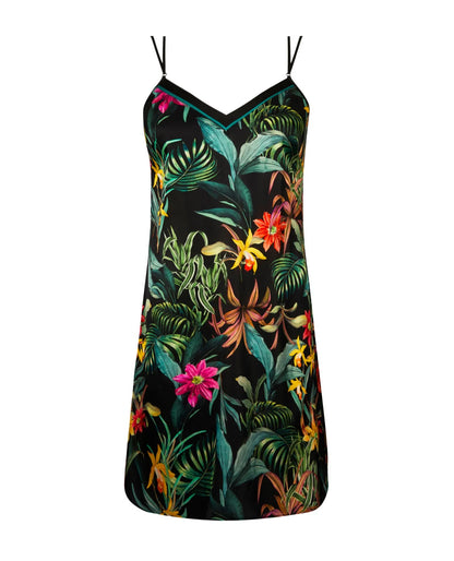 Fleurs Etoiles Silk Chemise by Lise Charmel