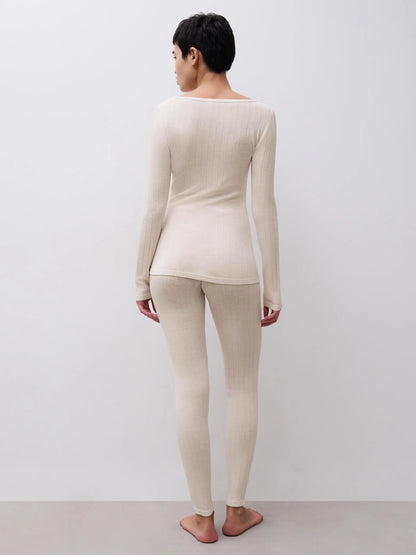 THERMO COMFORT Wool-Silk Leggings