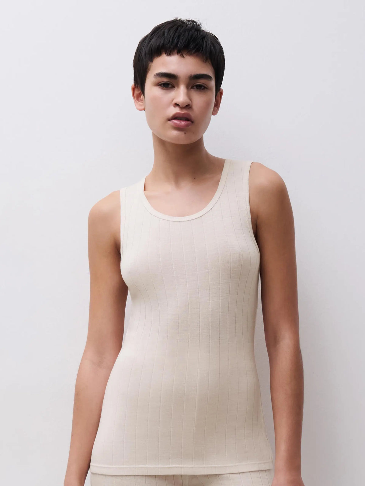 THERMO COMFORT Wool‑Silk Tank Top