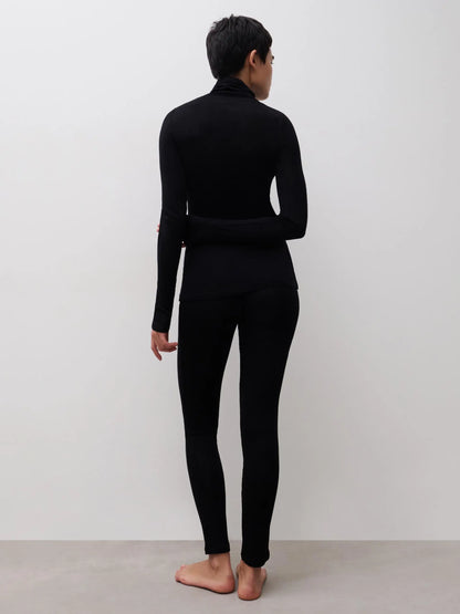 THERMO COMFORT Wool‑Silk Turtleneck Top