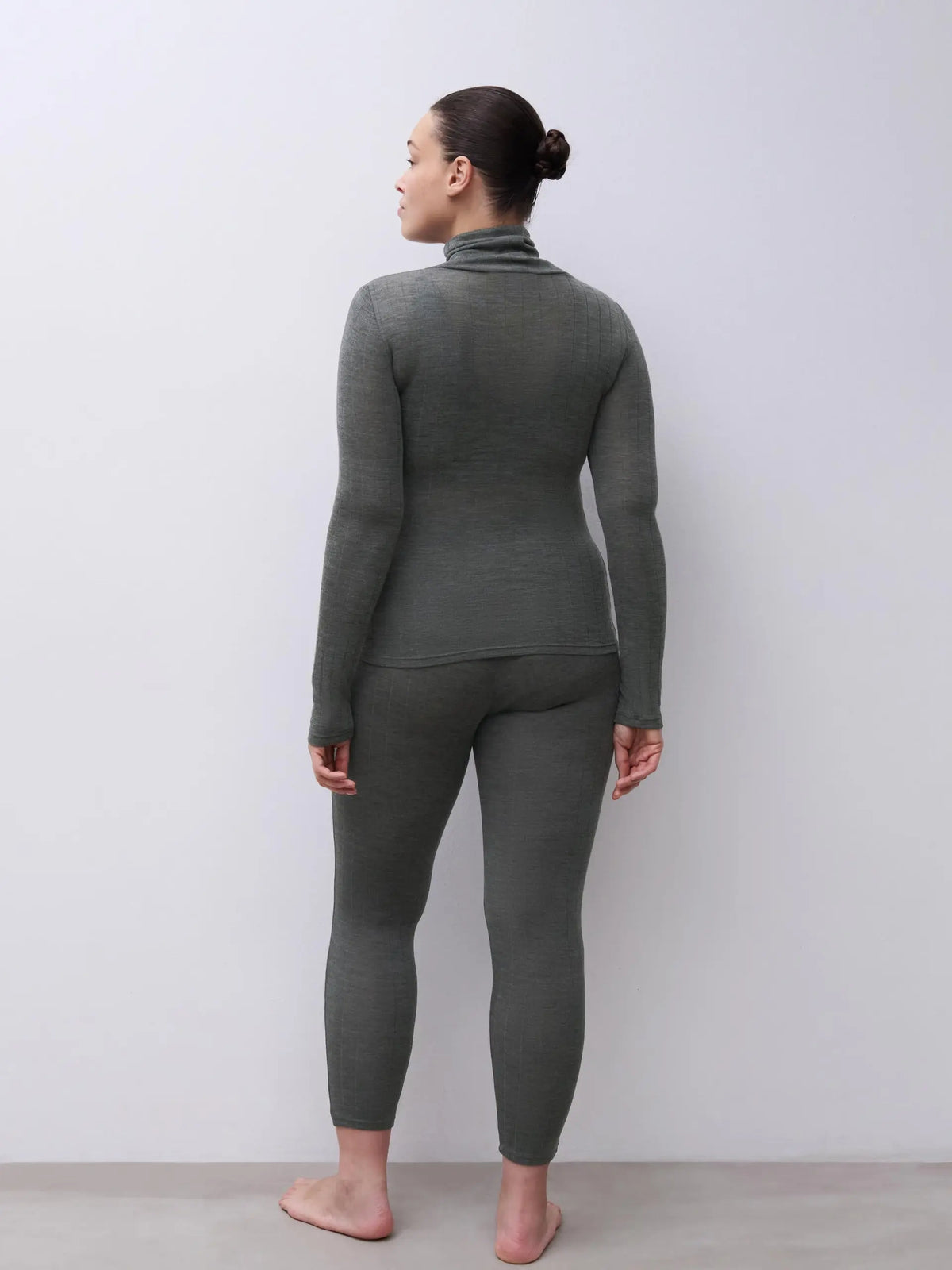 THERMO COMFORT Wool‑Silk Turtleneck Top