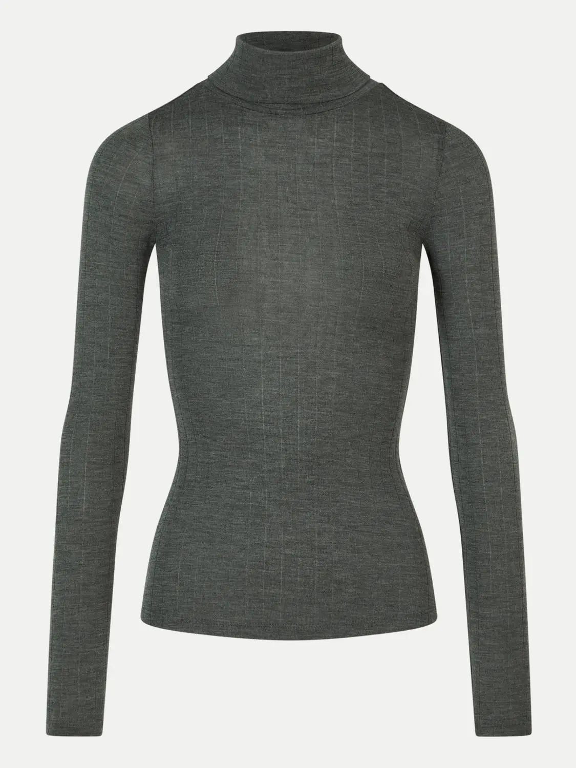 THERMO COMFORT Wool‑Silk Turtleneck Top
