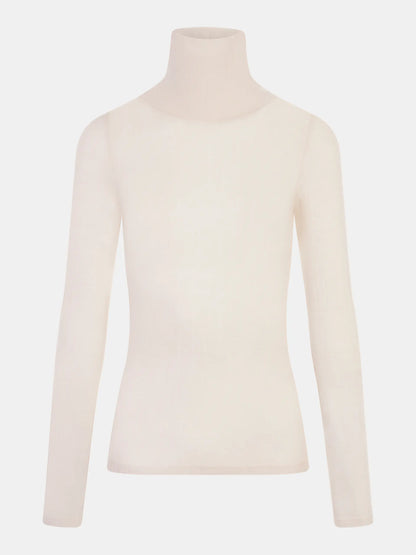 THERMO COMFORT Wool‑Silk Turtleneck Top