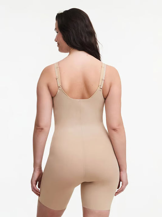 BASIC SHAPING Open Bust Mid‑Thigh Bodysuit