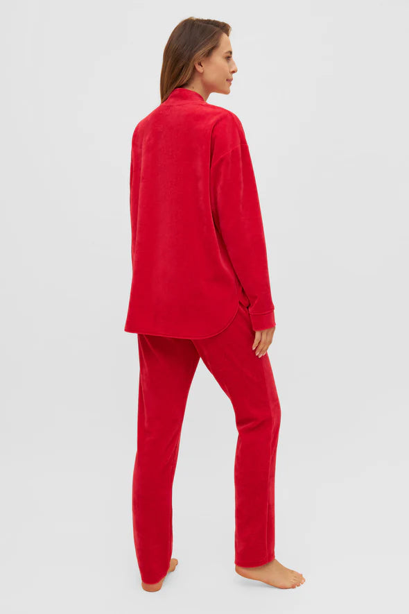 Back of the Couture Nicky Velour Lounge Suit be Feraud.