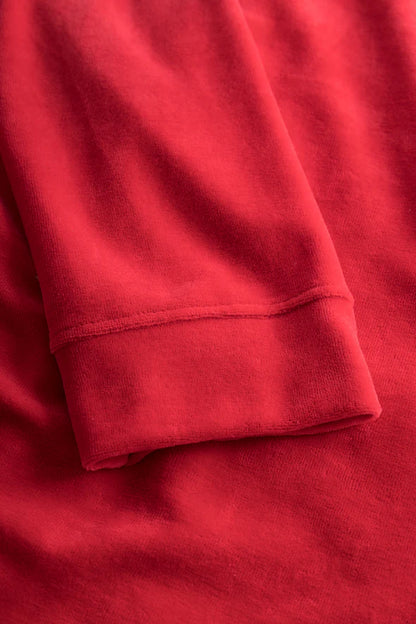 Sleeve cuff of the Couture Nicky Velour Lounge Suit be Feraud.