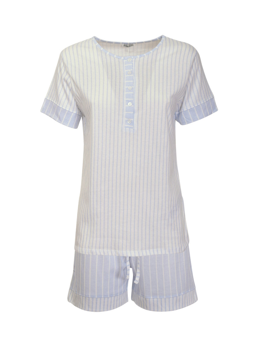 Cotton Striped Pajamas Set