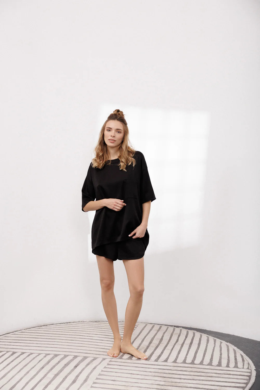 Bubble Silk Tee and Shorts Set