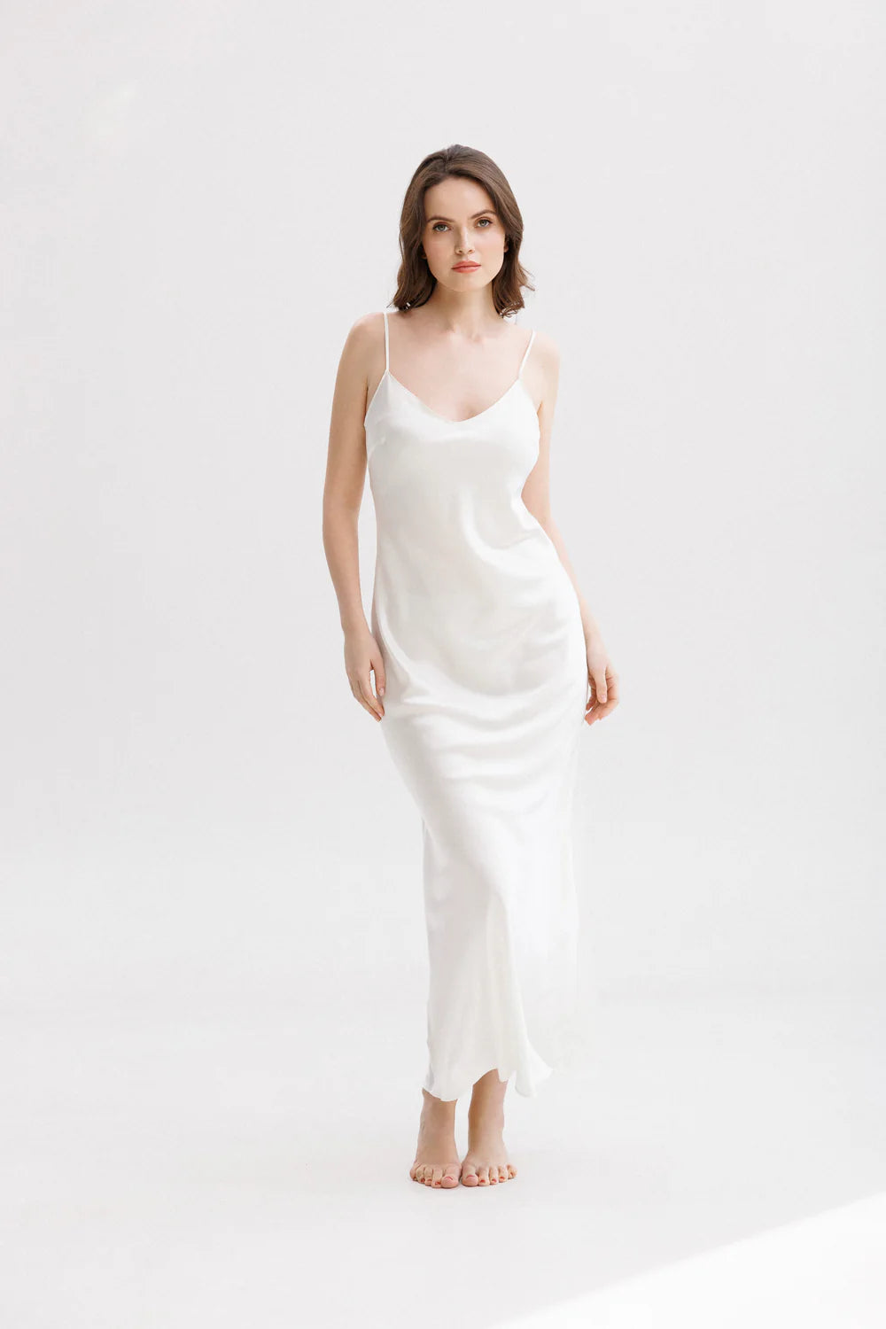 Classic Long Silk Slip Dress