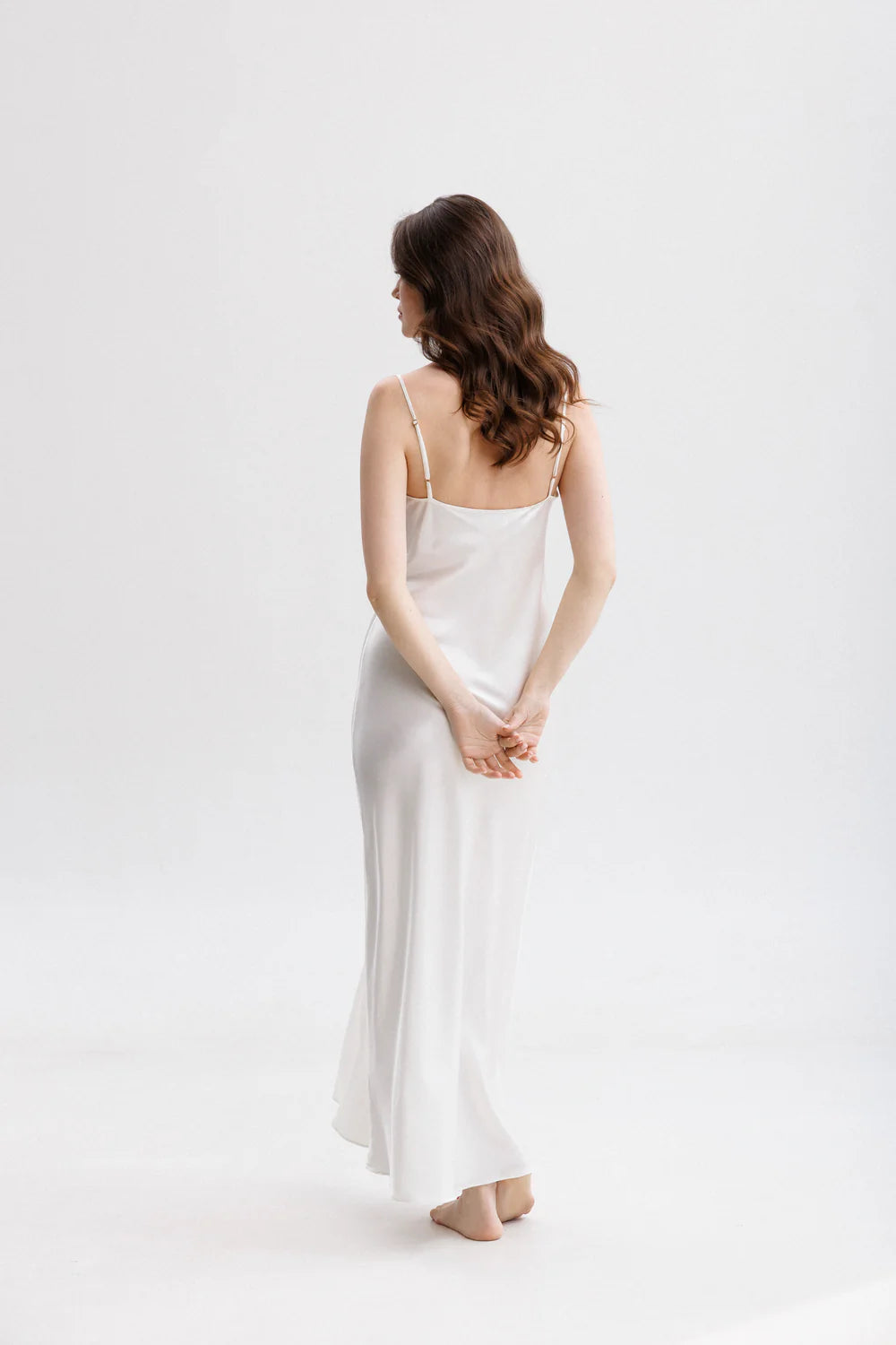Classic Long Silk Slip Dress