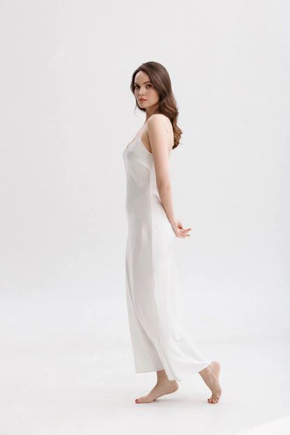 Classic Long Silk Slip Dress
